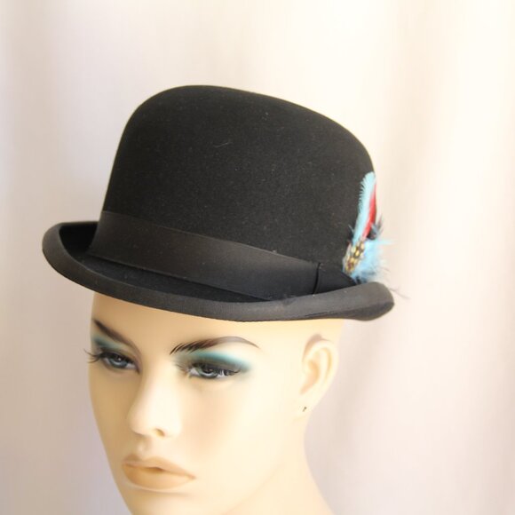 Stetson Sovereign Equestrian Black Derby Size 6 7/8. High Quality main image 14